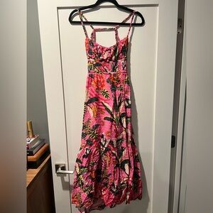 Farm Rio Leopard Forest Midi Dress